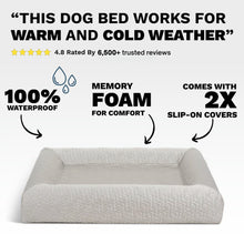 Load image into Gallery viewer, PawLab SeasonSmart™ Orthopaedic Memory Foam Dog Bed