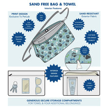 Load image into Gallery viewer, PawLab Sand-Free Dog Beach Towel &amp; Bag