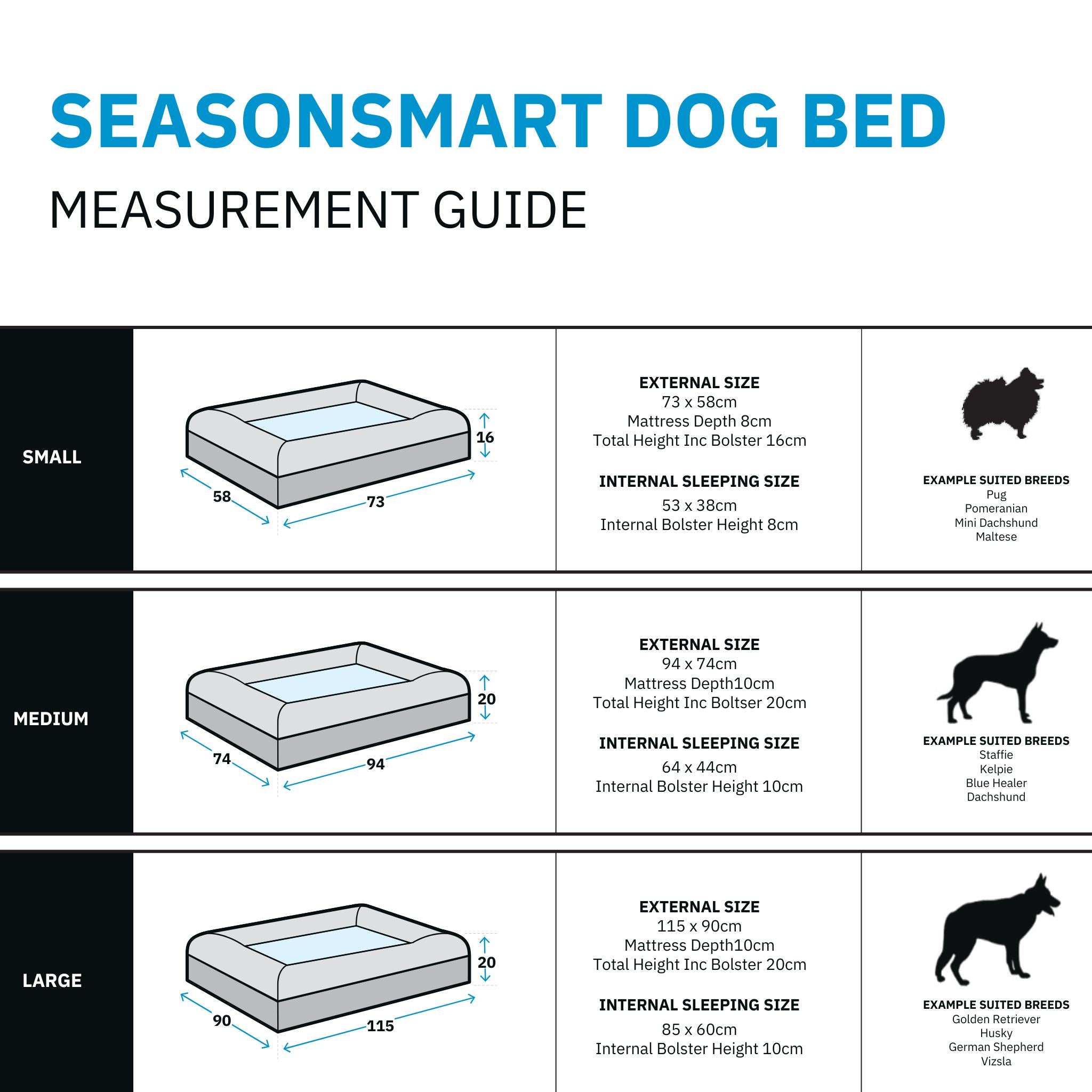 PawLab SeasonSmart™ Orthopaedic Memory Foam Dog Bed