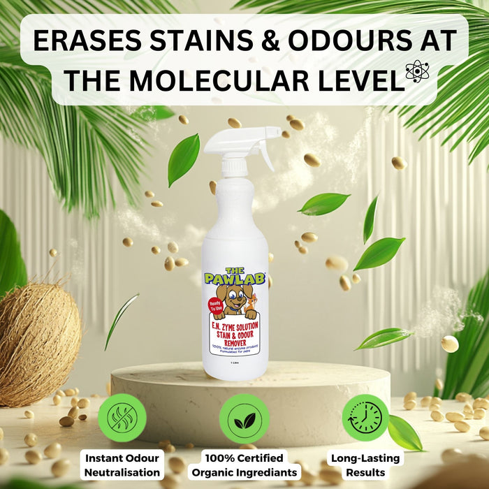 PawLab 1L Enzyme Urine Stain & Odour Remover