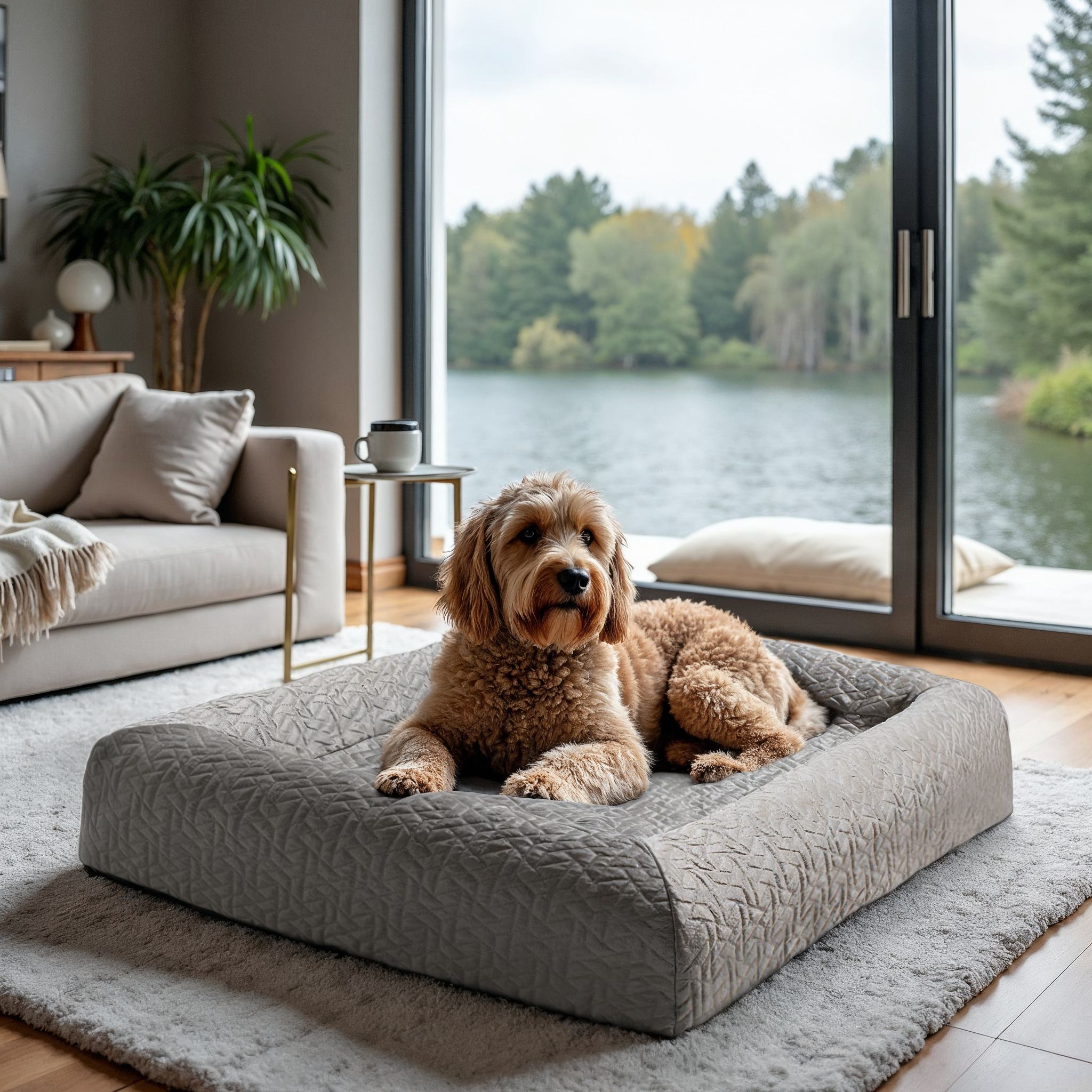 PawLab SeasonSmart™ Orthopaedic Memory Foam Dog Bed