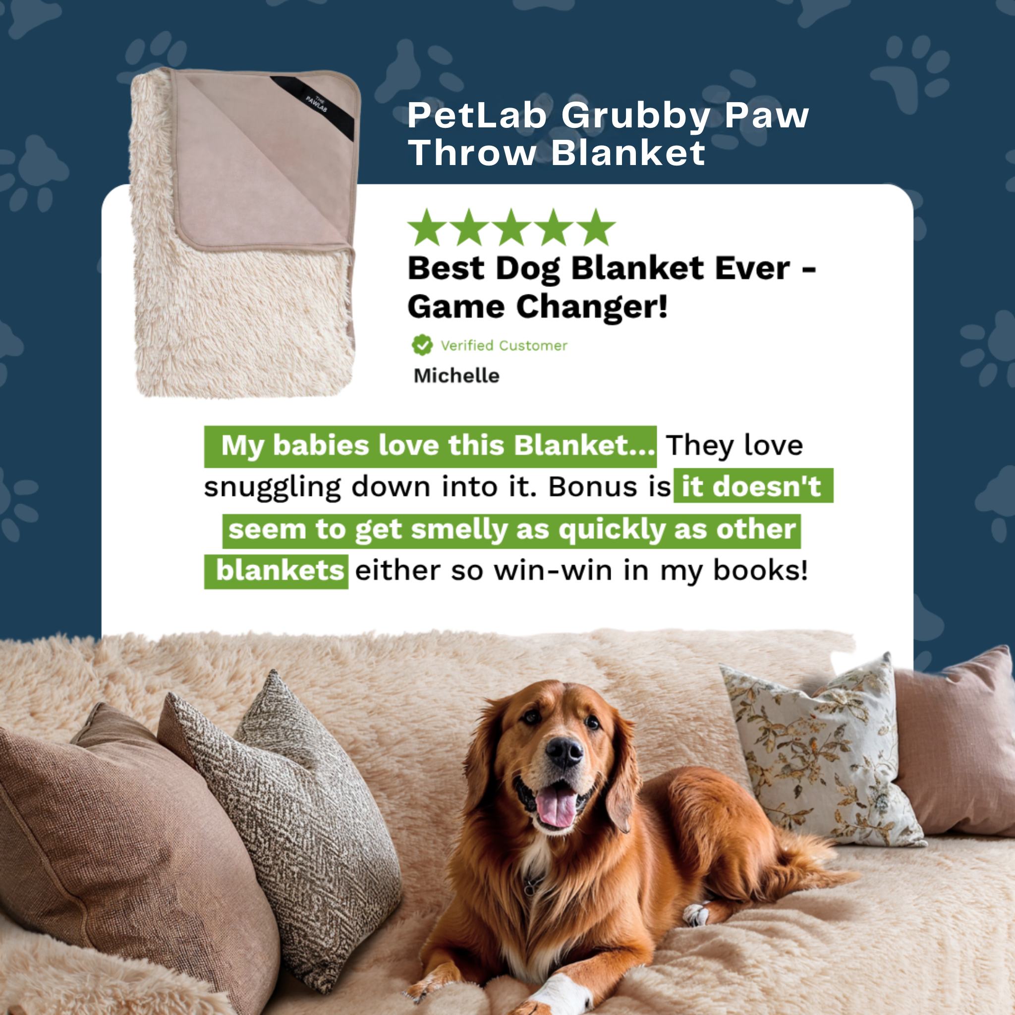 PawLab GrubbyPaw Throw Blanket